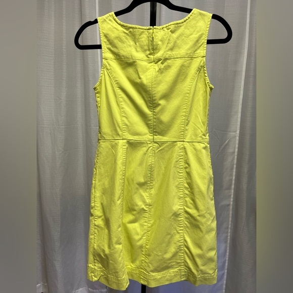 Boden Yellow Tamara Stretch Cotton Sleeveless Dress| size 2p - Picture 4 of 9